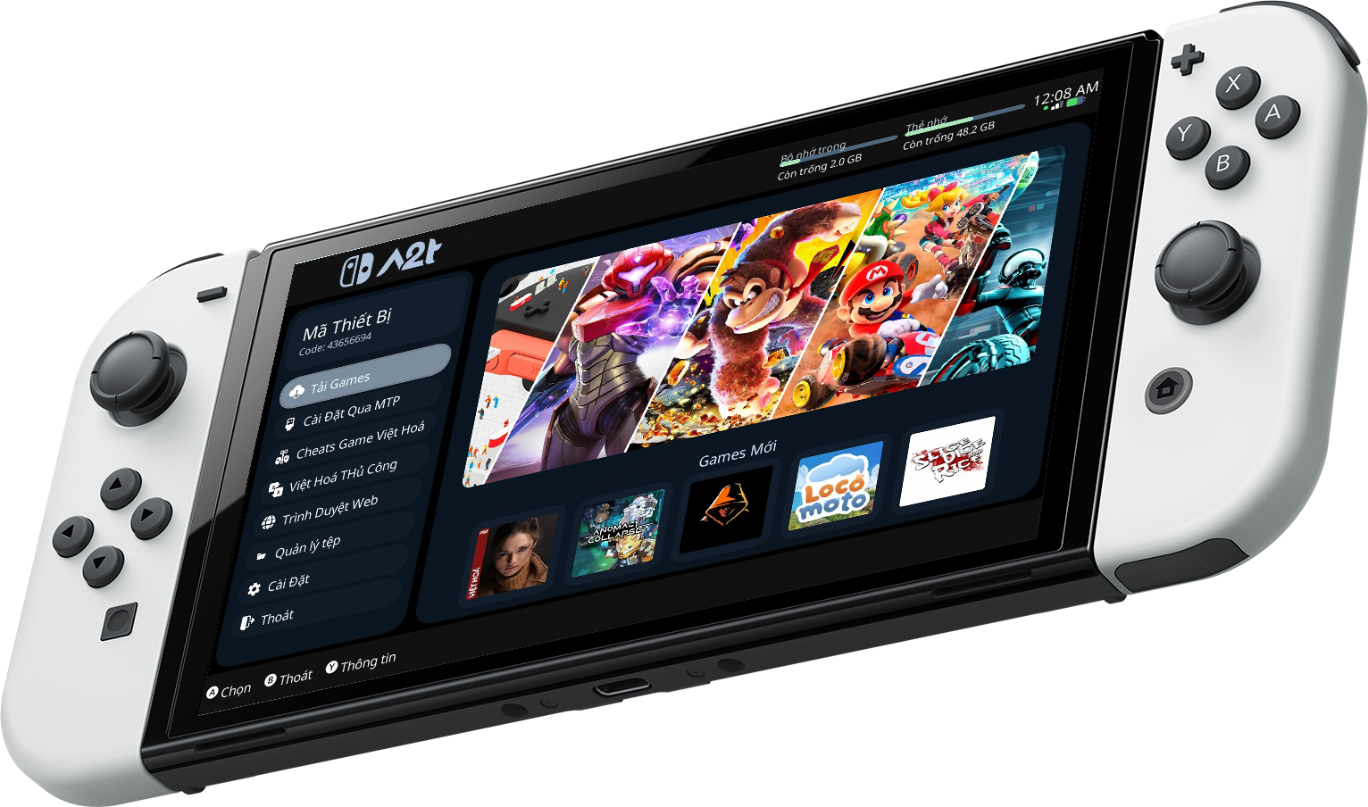 Tải ứng dụng A2T cho Nintendo Switch